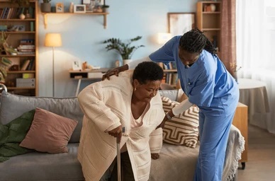 Home visit therapy session with Optimum Rehabilitation Services